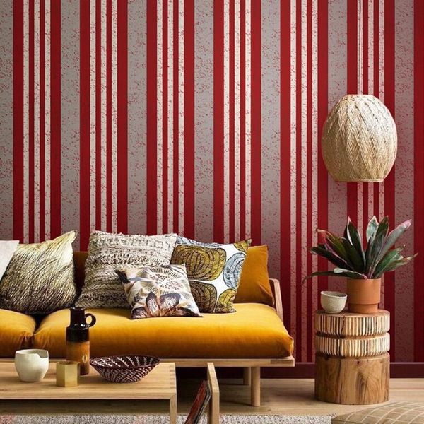 

wallpapers stripes black and white red modern wallpaper vintage cafe barbershop loft industrial style background barber 3d
