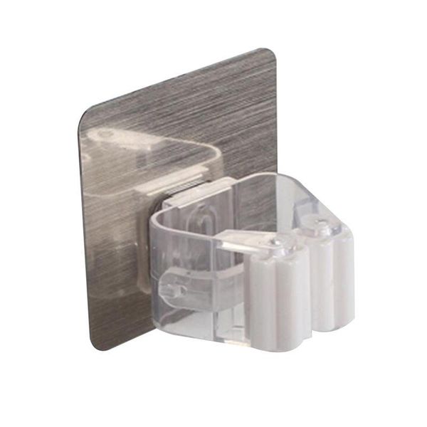

bathroom storage & organization strong wall mounted mop organizer holder rack self sticking brush broom hanger hook kitchen mops racks drop