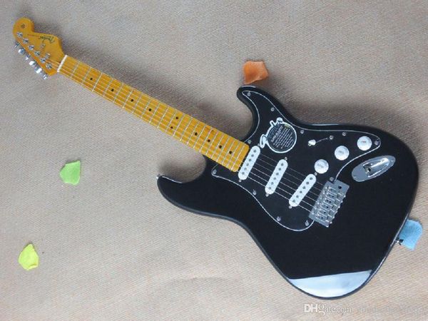 

new arrival stratocaster 6 string black electric guitar xiexie