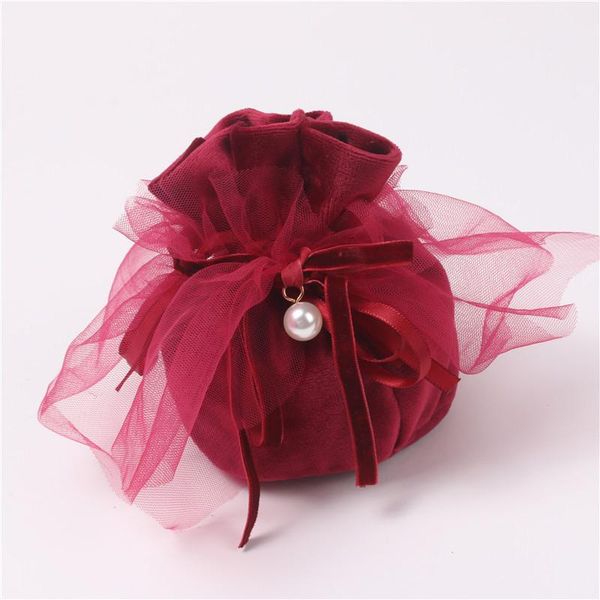 

gift wrap velvet bags drawstring jewelry fabric pouches candy