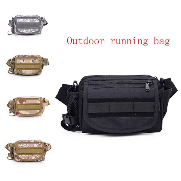

outdoor bags 2021 multi-purpose nylon camouflage running chest bag army fan sports riding diagonal backpack pocket