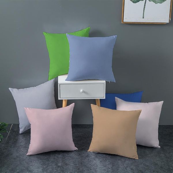 

sholisa nordic simple cushion cover solid color cojines pillowcase throw pillow for sofa 45*45cm cushion/decorative
