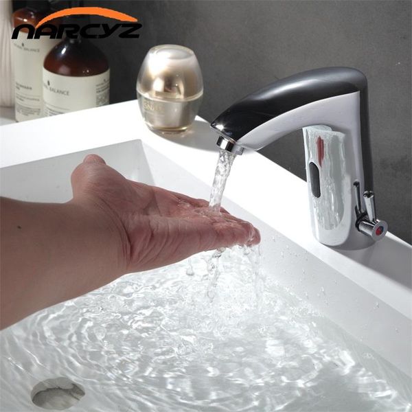 

bathroom sink faucets contemporary chrome basin deck mounted tap mixer sensor faucet xr8865