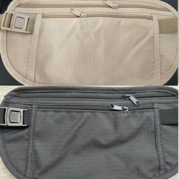 

travel waist hidden security money belt passport card ticket bag
