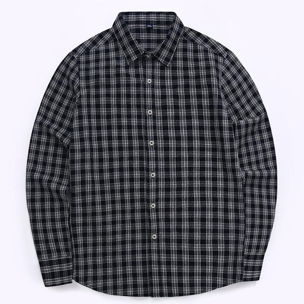 

men's casual shirts trendy cotton plaid dress long sleeve button down slim fit comfortable shirt leisure styles, White;black