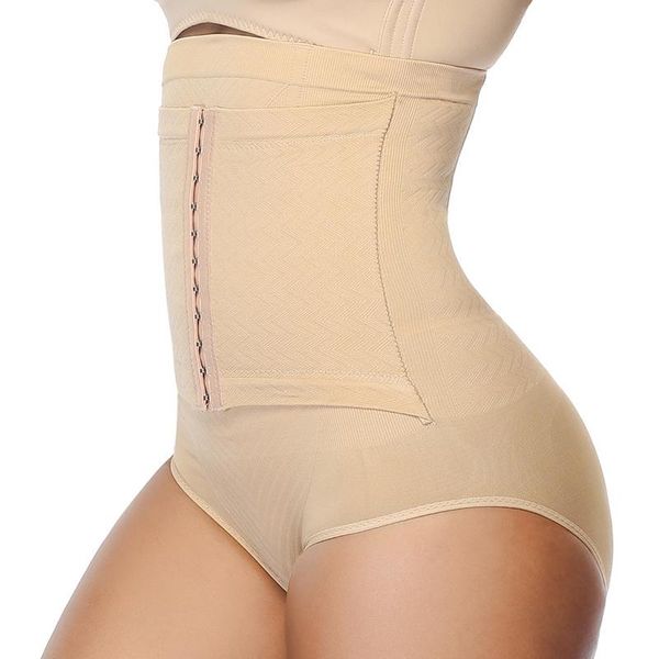 

women's shapers women bulifter shapewear hi-waist double tummy control panty waist trainer body shaper slimming underwear girdles panti, Black;white