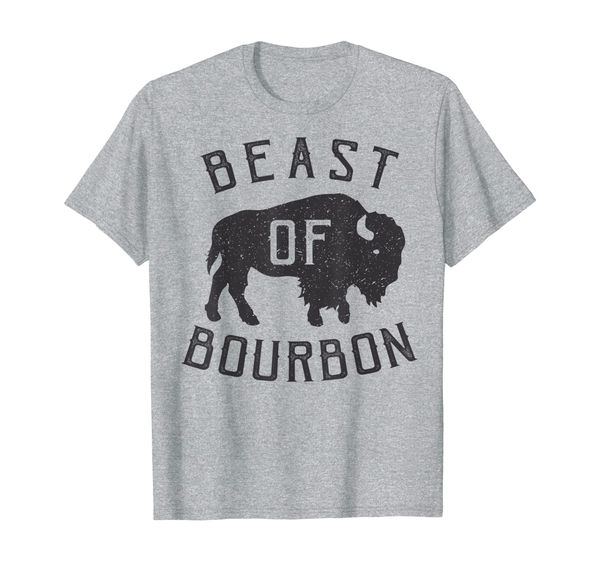 

beast of bourbon drinking whiskey shirt bison buffalo party, White;black
