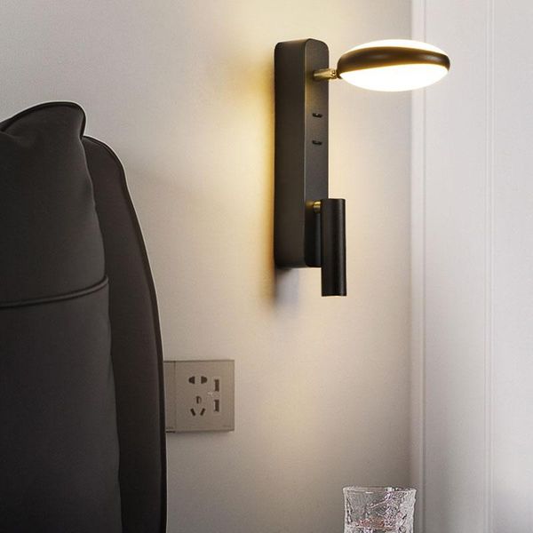 

wall lamp bedside bedroom nordic minimalist modern led lighting creative aisle corridor living room background lamps