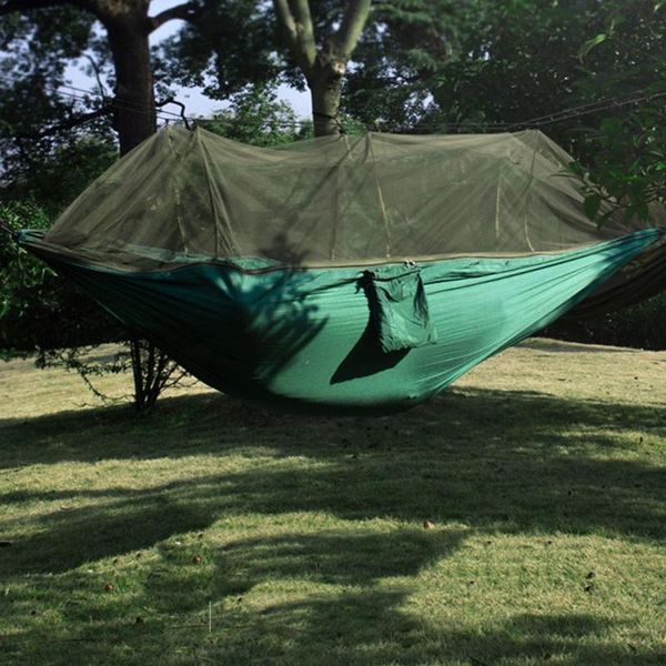 

lightweight portable camping hammock and tent awning rain tarp waterproof mosquito net canopy 210t nylon hammocks camp furniture