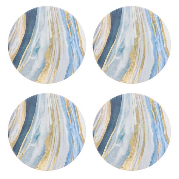 

mats & pads 4pcs creative coasters absorbent ceramic table round drink