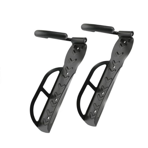 

car & truck racks 2pcs durable wall mounted bike hangers hooks storage (black)