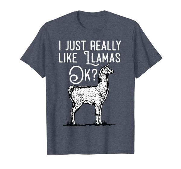 

I Just Really Like Llamas Ok Tee Vintage Alpaca Llama Shirt, Mainly pictures