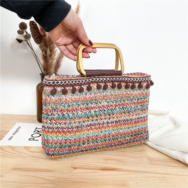 

new handbags simple printed hand women's shoulder casual fabric shopping bag factory direct sale