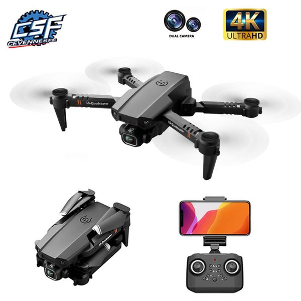 

2021 new xt6 drone dual lens 4k high definition aerial pgraphy optical flow fixed height rc aircraft toys (gift)