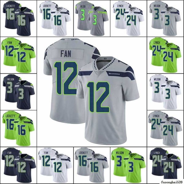 

custom seattle's seahawks's men #12 fan grey 16 tyler lockett 24 marshawn lynch 3 russell wilson women youth limited''nf, Black;red