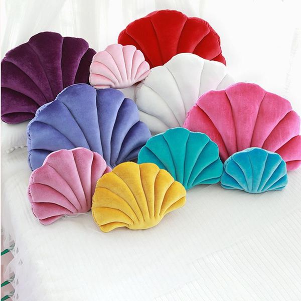 

cushion/decorative pillow ins nordic decoration sofa cushion bed sea shell plush back seat office home chairs message wj826