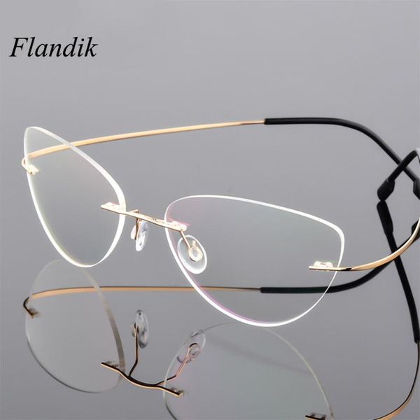 

reading glasses cat eye women anti-blue ray ultralight prescription presbyopia eyeglasses titanium alloy spectacels frame +1.50