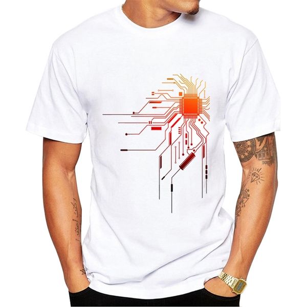 

computer cpu core heart t-shirt men's geek nerd freak hacker pc gamer tee summer short sleeve t shirt asian size 210322, White;black