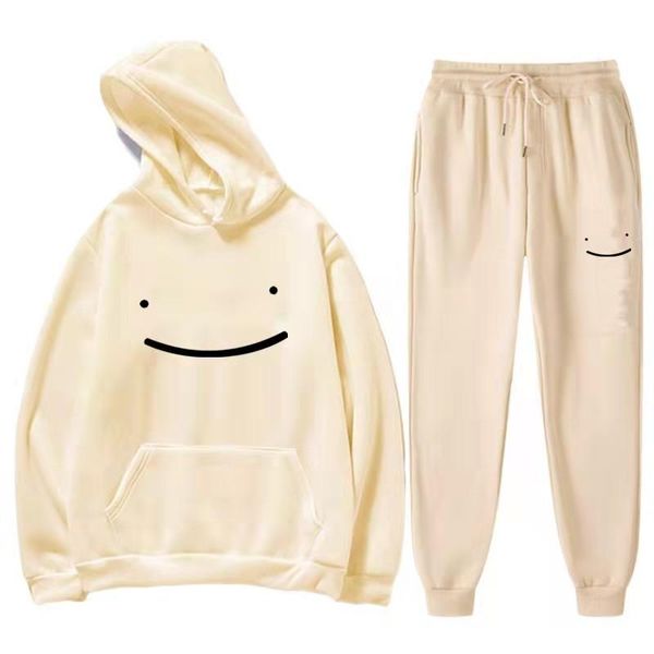 

men's tracksuits dream merch two piece set women/men hoodies+long pants pullover harajuku suit and tracksuit, Gray
