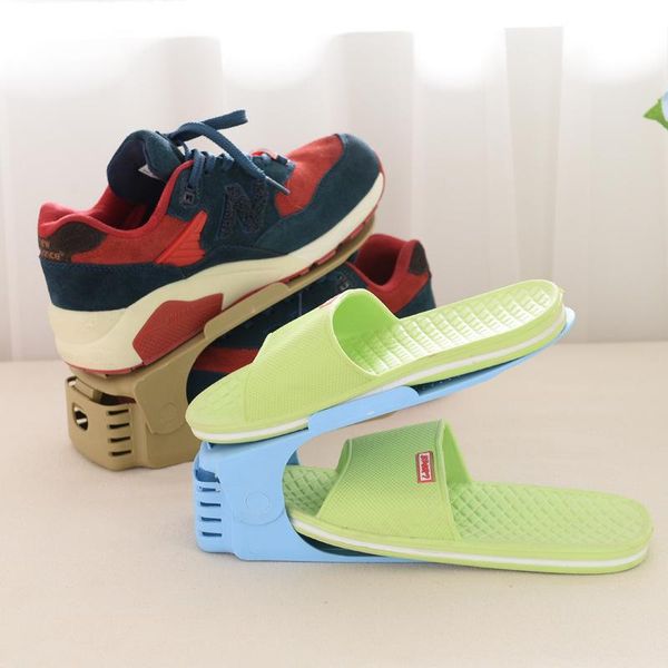 

clothing & wardrobe storage durable adjustable shoe organizer footwear support slot space saving cabinet closet stand shoes rack shoebox she
