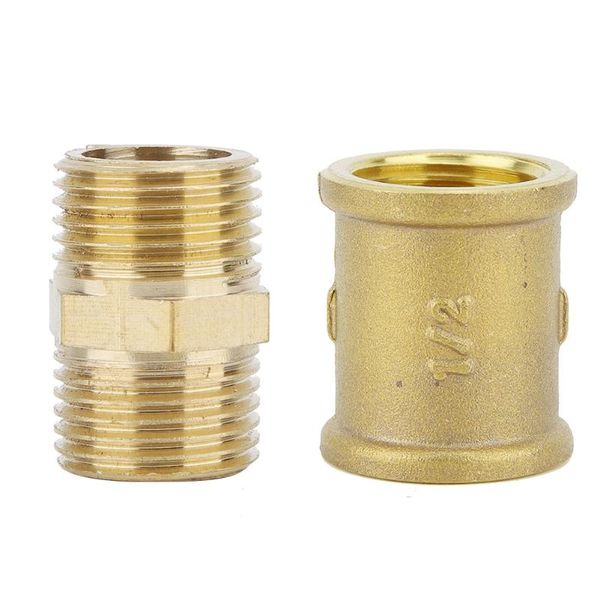 

other faucets, showers & accs 5pcs /2 brass pipe fittings adapter connector for bathroom kitchen hardware replacement