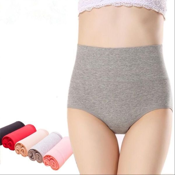 

cotton high waist belly briefs, Black;pink