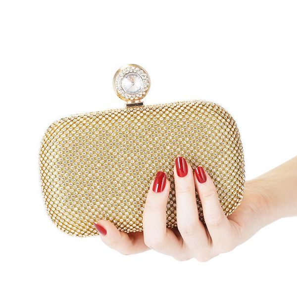 

luxury mini shiny crystal single diamond day clutch evening bag shoulder fashion dinner handbag and purse bags