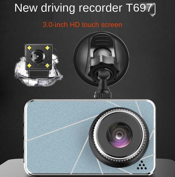 Art der 3-Zoll-Touchscreen-Recorder mit zwei Objektiven und 1080p-High-Definition-Nachtsicht-Fahrzeug-DVR-Digitalkameras