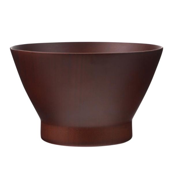 

bowls 1pc japanese-style wooden bowl practical rice round for home