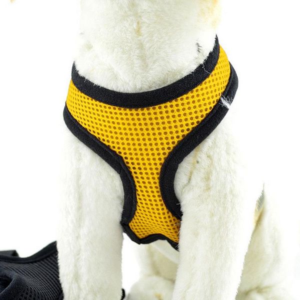 

dog collars & leashes hoomall pet products soft mesh padded vest harness puppy cat chihuahua collar belt adjustable safety