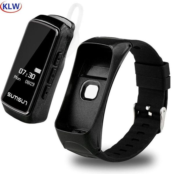 

smart wristbands klw b7 bracelets sleep monitoring sports step counting, alarm clock reminder heart rate talk band