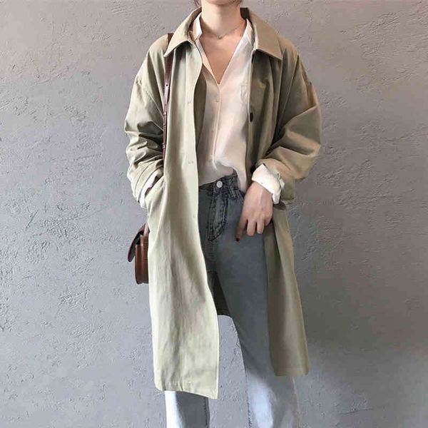 

women's trench coats women lady long coat q3d2, Tan;black