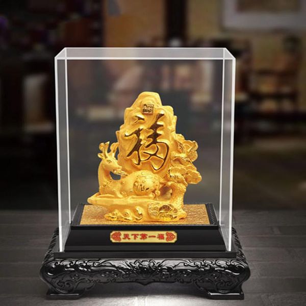 

decorative objects & figurines chinese resin fushou double peach decorations living room desk wine cabinet old people birthday housewarming