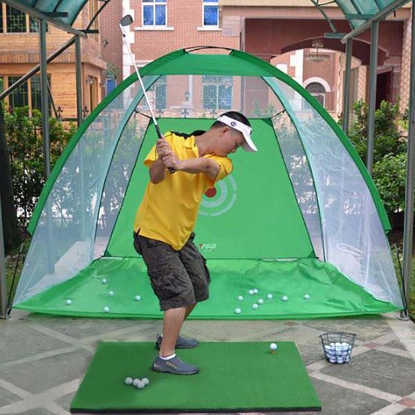 

golf training aids 1pc 2m cage oxford cloth detachable swing hitting practice net trainer indoor outdoor