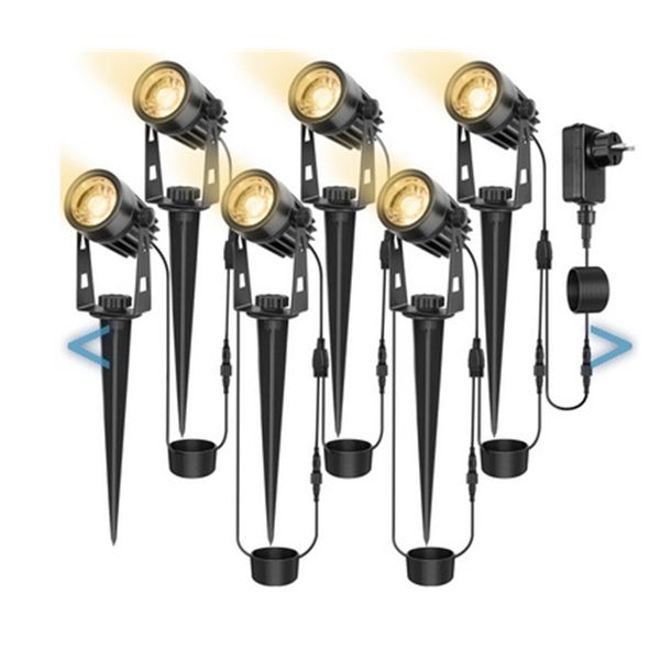 

six led outdoor ground cob courtyard tree garden lawn lighting