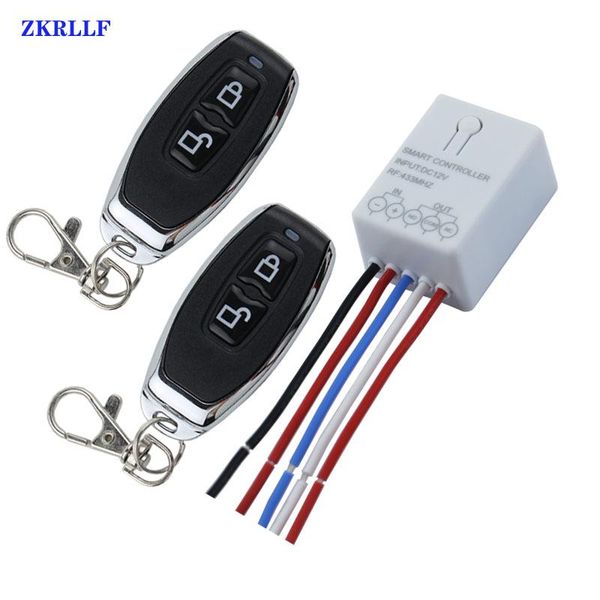 

remote controlers 433mhz dc12v 1ch relay switch power wireless control for car led lamp gate door window elevator diy contro