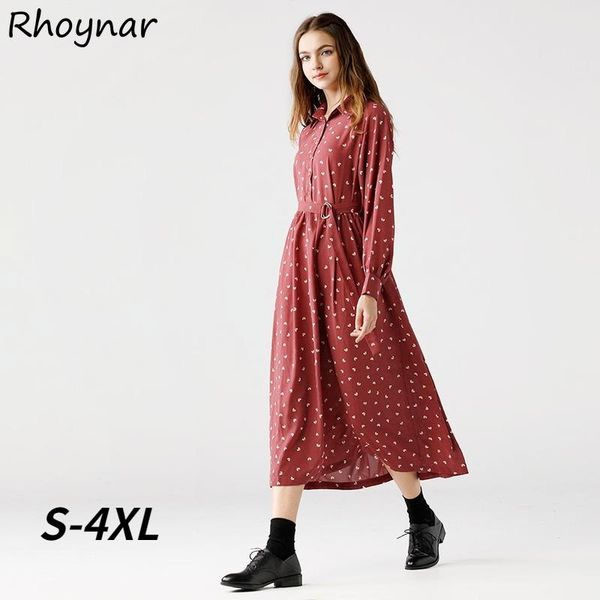 

casual dresses dress women plus size loose long sleeve trendy chiffon elegant print party vacation simple all-match spring female vestidos s, Black;gray