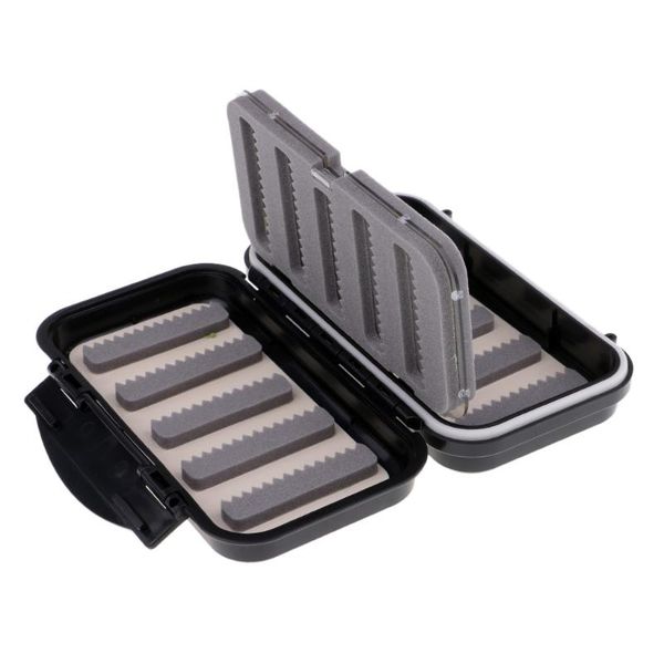 

fishing box slit foam insert plastic hook storage case hold 125 flies accessories