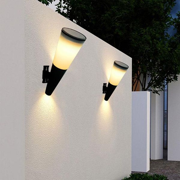 

outdoor wall lamps solar lamp waterproof streetlights for 2-color/colorful changing landscape corridor garden spotlights