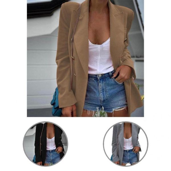 

women's suits & blazers terrific leisure lay coat autumn blazer anti-wrinkle right-ankle shoulder, White;black