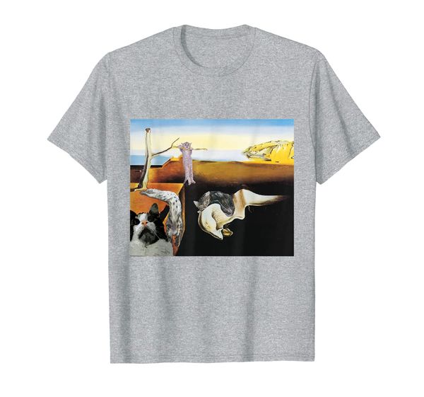

Persistence of meowory Funny melting cat classical art meme T-Shirt, Mainly pictures