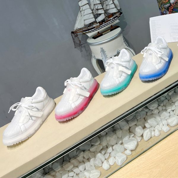 

2022 early spring runway women sports board shoes designer shell head velcro outdoor casual shoe luxury sneakers brand logo tennis shoes fad, Black