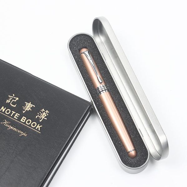 

noble metal luxury fountain pen gift box ink pens jinhao x750 18kgp nib 0.7mm office school stationery