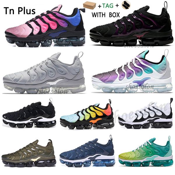 

2021 men plus women running shoes green black triple red tns volt glow trainers cushion white blue pastel university gold sneakers, White;red