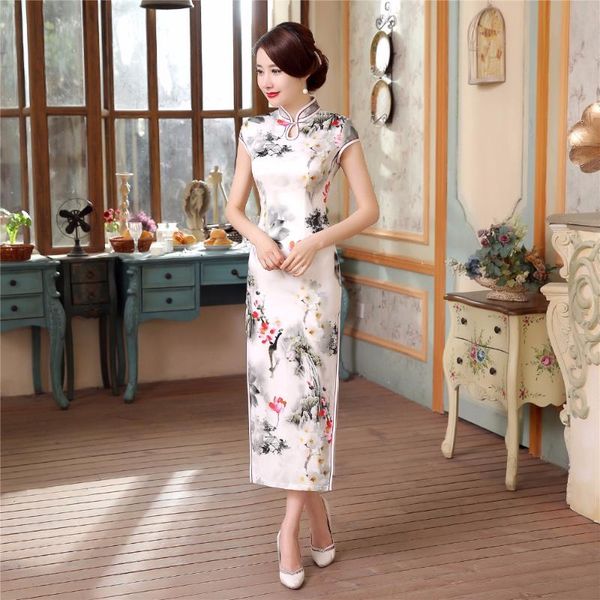 

ethnic clothing shanghai story short sleeve long china dress qipao vintage chinese style cheongsam 2, Red