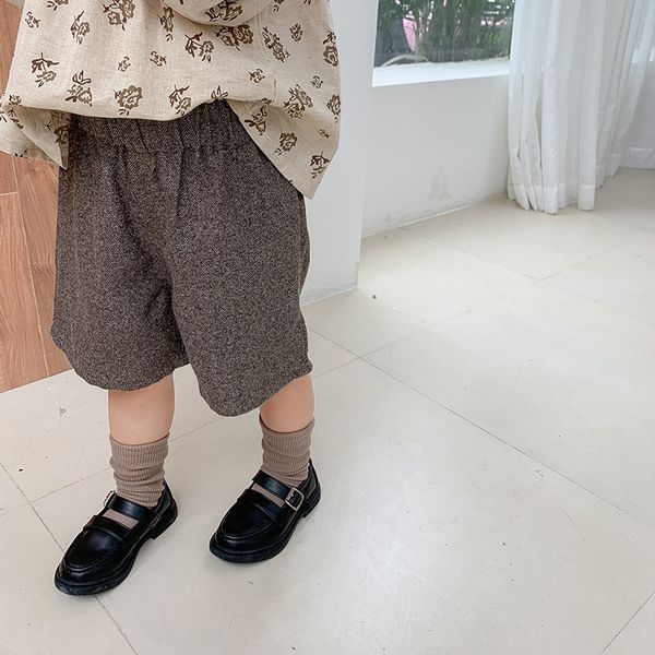 

1-6 year children girls pants autumn kids knee length wide leg pants girls cotton pants baby casual trousers, Blue