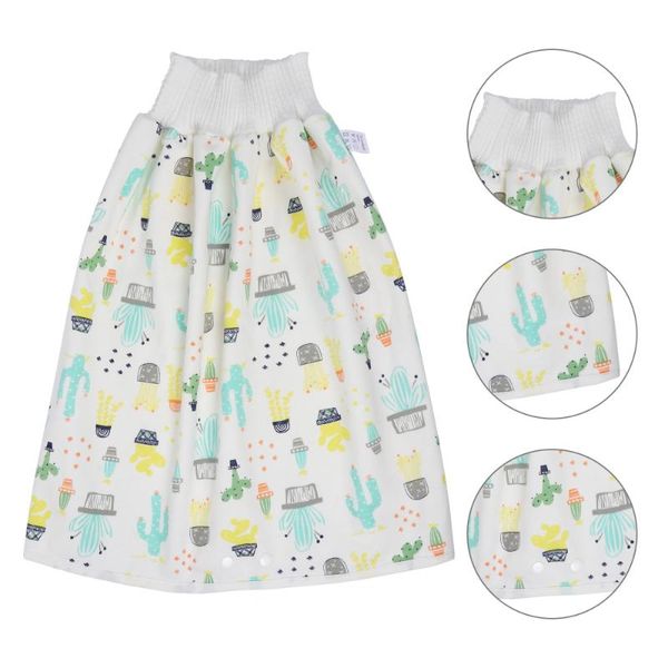 

1pc baby high-waist nappy skirt cartoon diaper training cloth diapers
