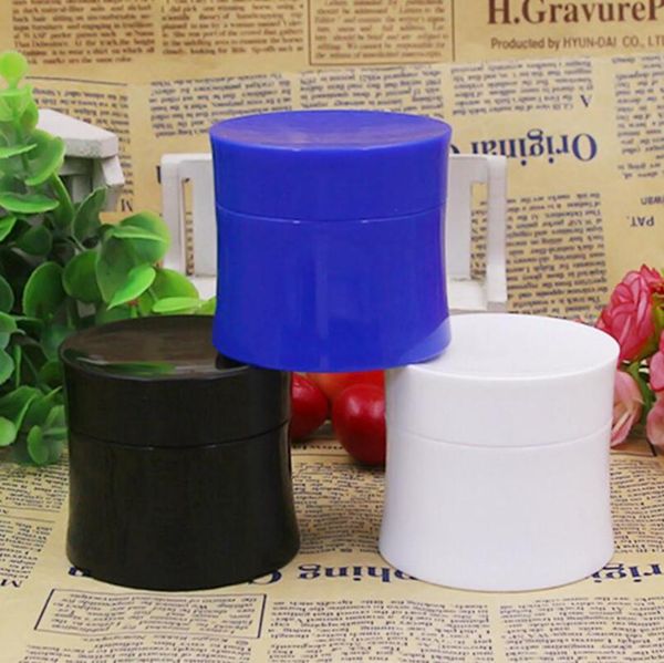 

storage bottles & jars wholesale 50g empty black tight waist bottle, 50ml white blue cosmetic plastic packing jar lx1078