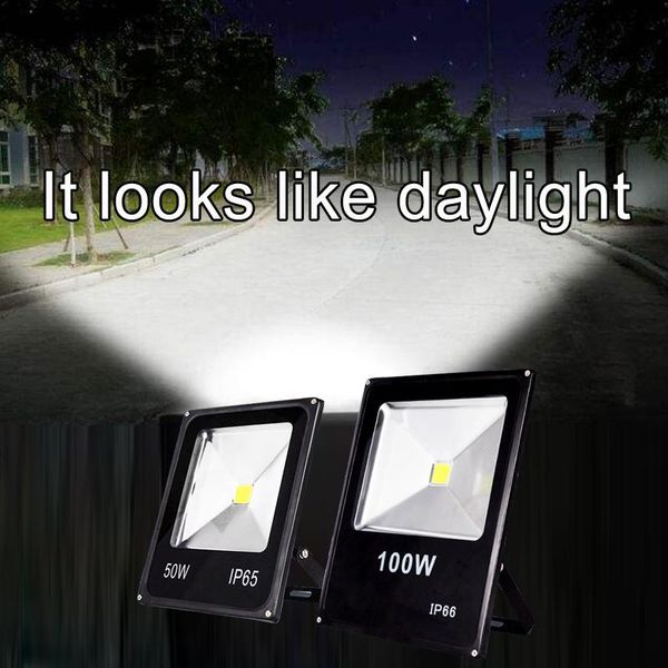

floodlights led flood lights 10w 20w 30w 50w 100w ac110-220v outdoor lighting reflector spot ip65 garden walllamp with driver