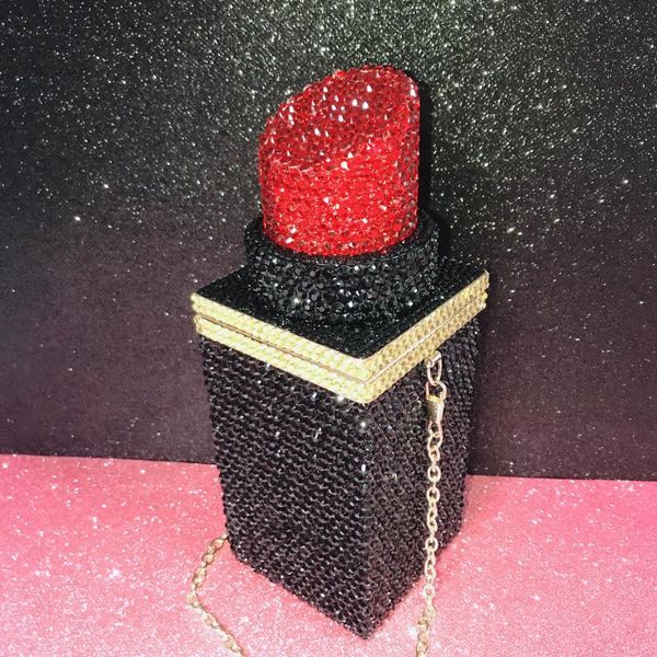 

sparkling luxury storage bag rhinestones lipstick shoulder bags women handbags evening purse fashionable designer